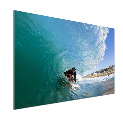 Panel do kuchni Surfer na fali