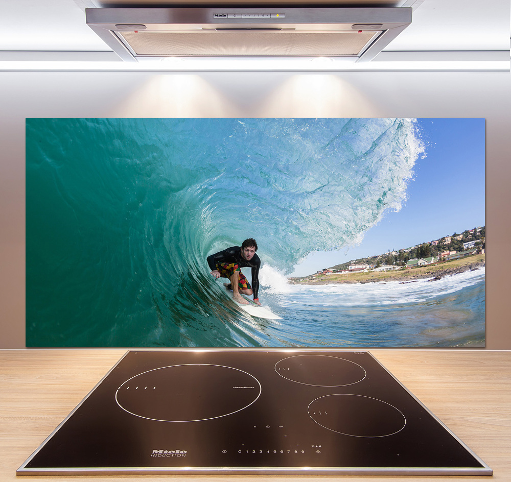 Panel do kuchni Surfer na fali