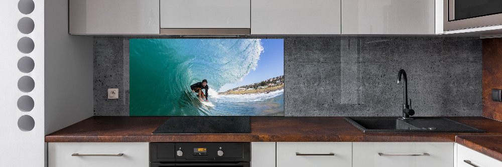 Panel do kuchni Surfer na fali