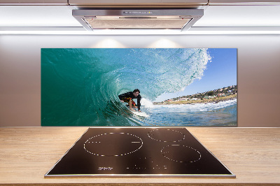 Panel do kuchni Surfer na fali