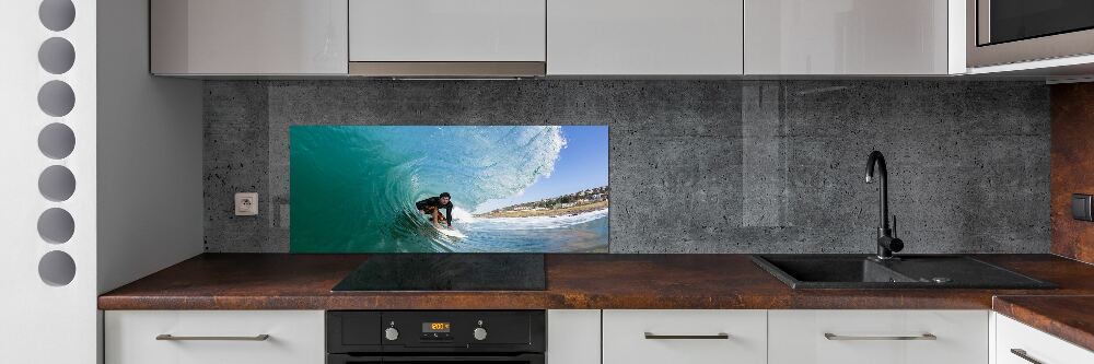 Panel do kuchni Surfer na fali