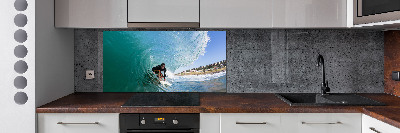 Panel do kuchni Surfer na fali