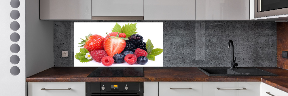 Panel dekor szkło Owoce leśne