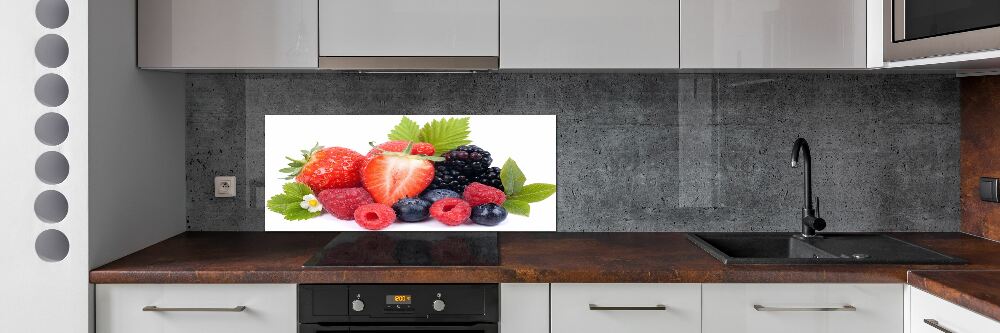 Panel dekor szkło Owoce leśne