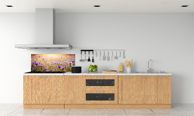 Panel dekor szkło Polne kwiaty