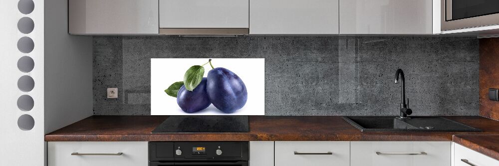 Panel szklany do kuchni Śliwki