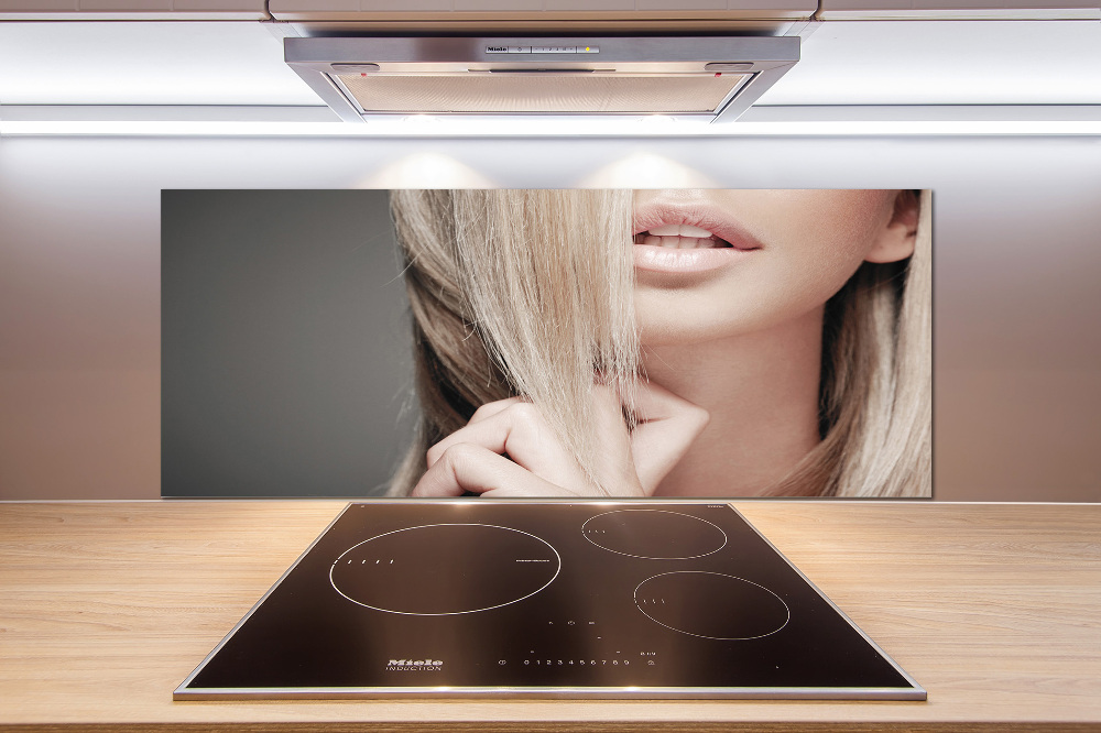 Panel do kuchni Piękna blondynka