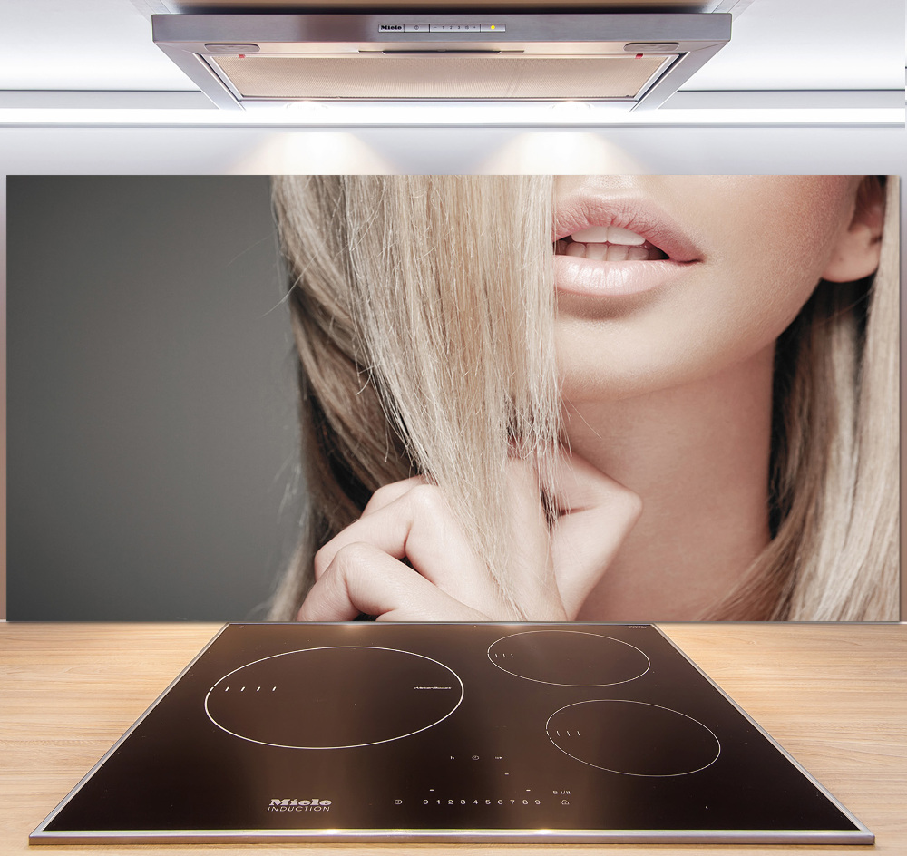 Panel do kuchni Piękna blondynka