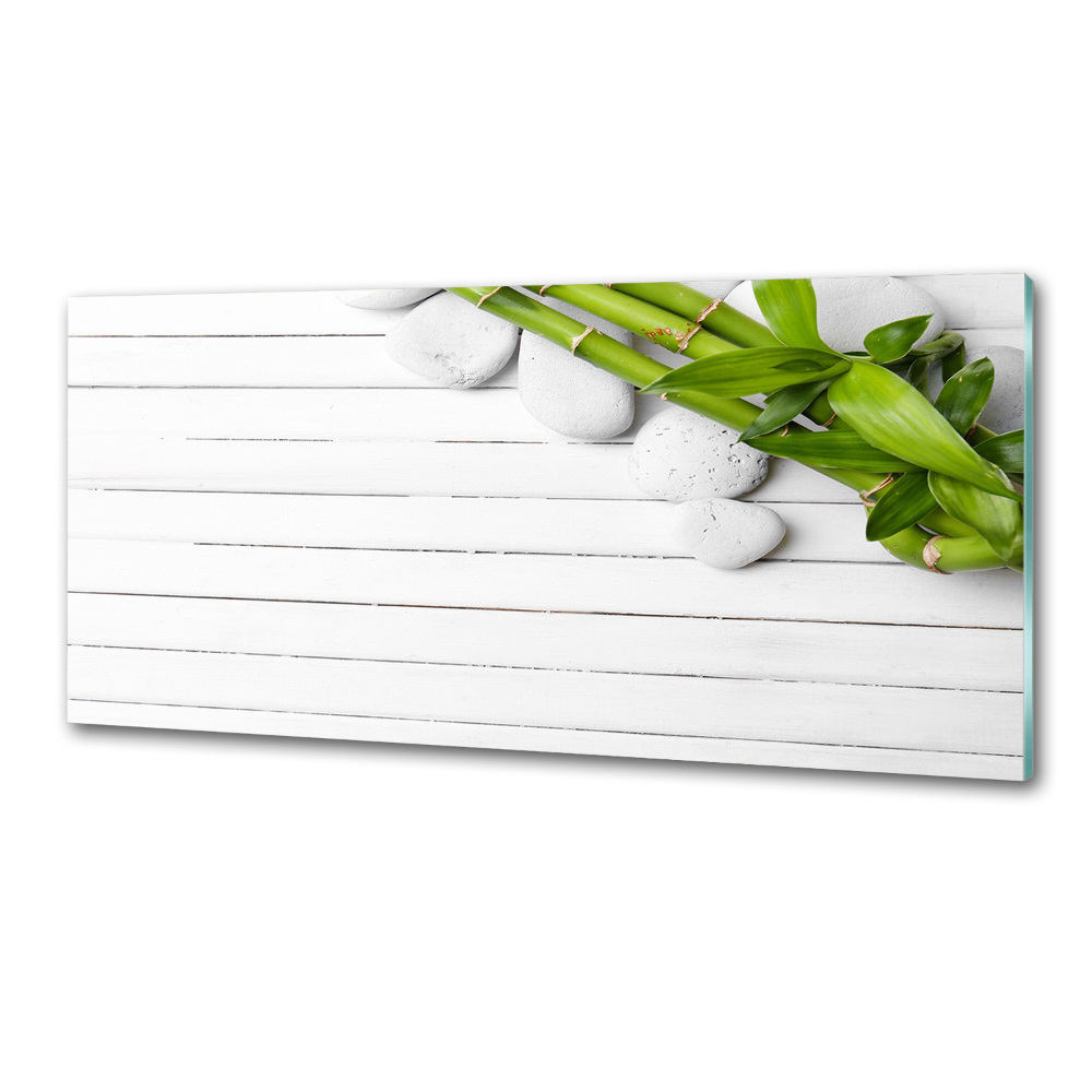 Panel szklany do kuchni Bambus