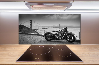 Panel między meble w kuchni Motocykl