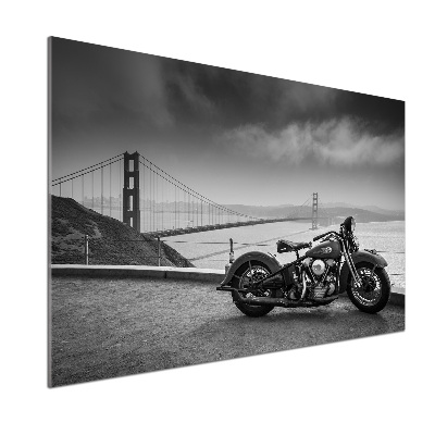 Panel między meble w kuchni Motocykl