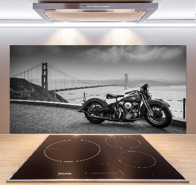 Panel między meble w kuchni Motocykl