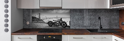 Panel między meble w kuchni Motocykl