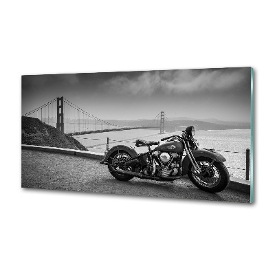 Panel między meble w kuchni Motocykl