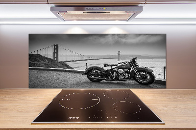 Panel między meble w kuchni Motocykl