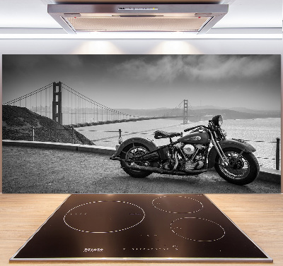 Panel między meble w kuchni Motocykl
