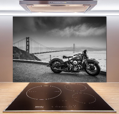 Panel między meble w kuchni Motocykl