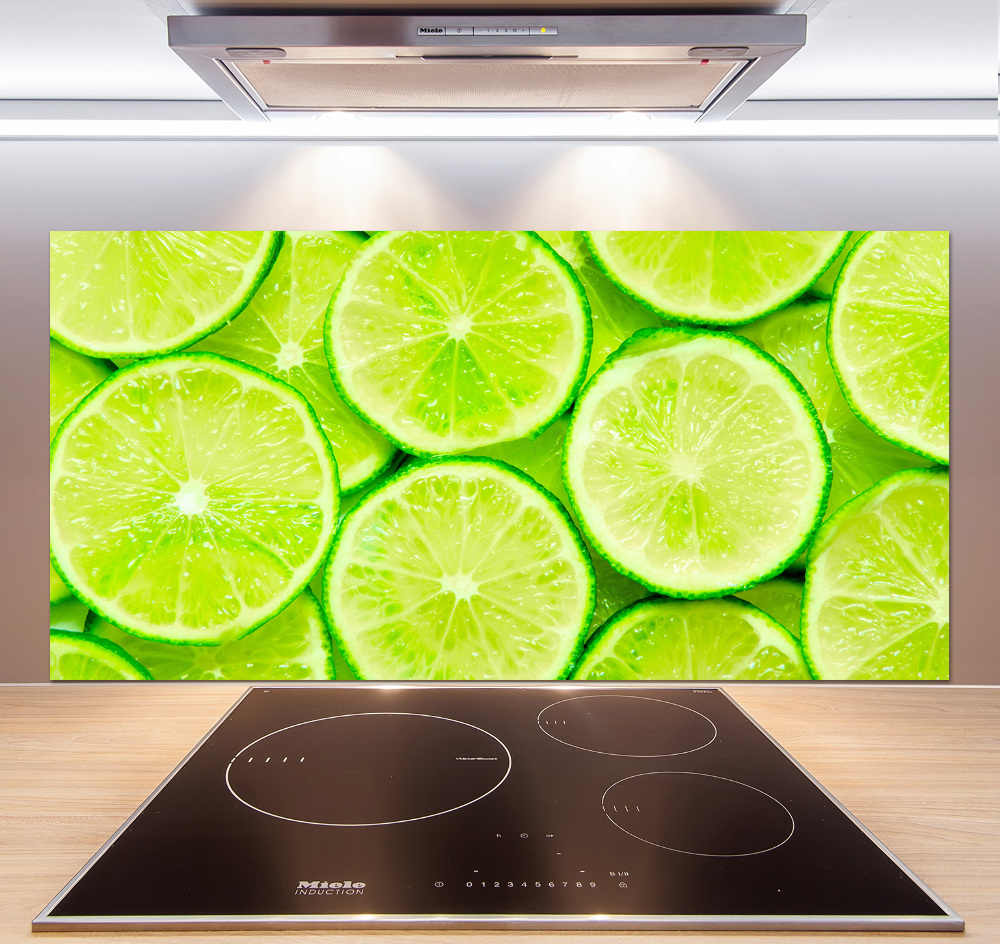 Panel szklany do kuchni Limonki
