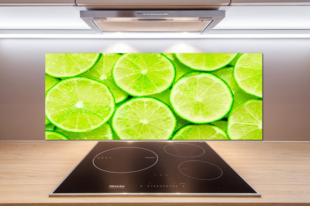 Panel szklany do kuchni Limonki