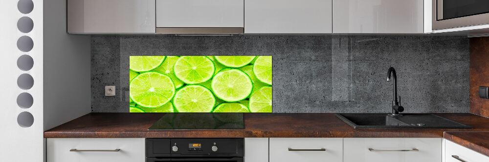 Panel szklany do kuchni Limonki