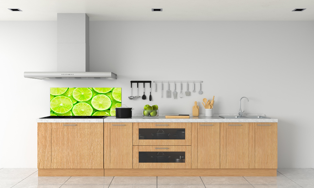Panel szklany do kuchni Limonki