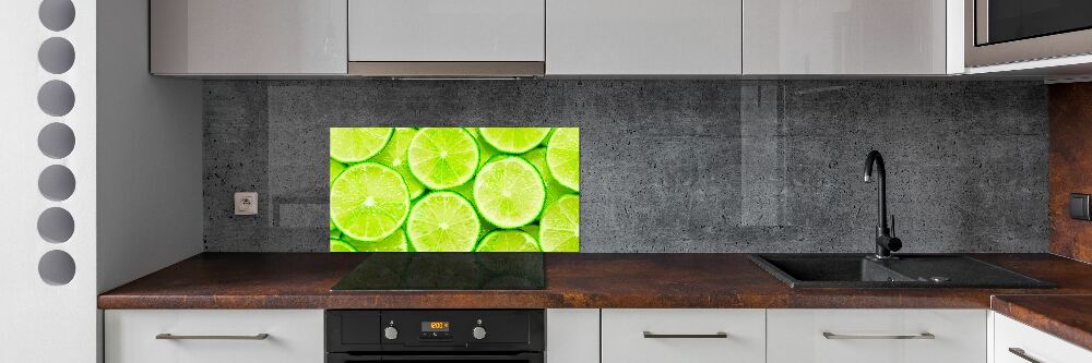 Panel szklany do kuchni Limonki