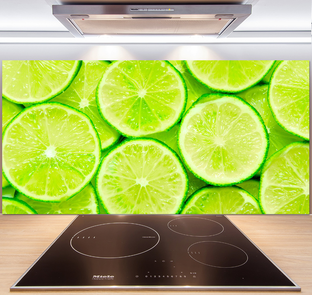 Panel szklany do kuchni Limonki