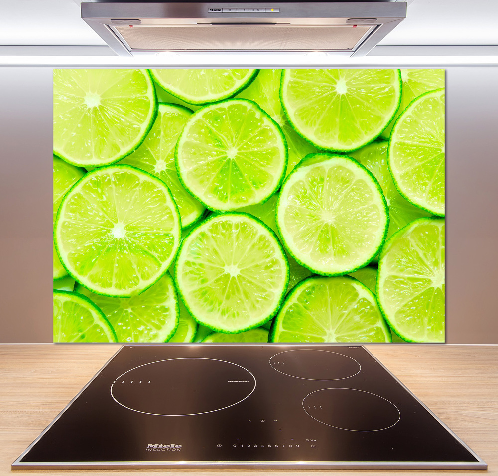 Panel szklany do kuchni Limonki