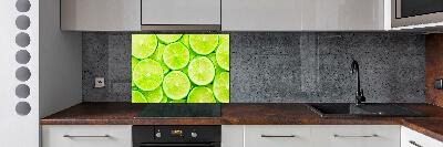 Panel szklany do kuchni Limonki