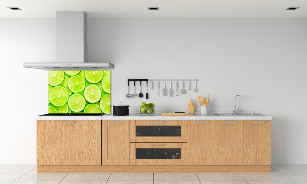 Panel szklany do kuchni Limonki