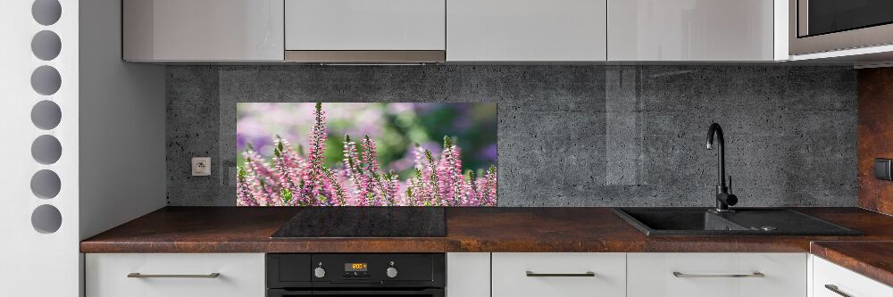 Panel do kuchni Kwiaty wrzosu