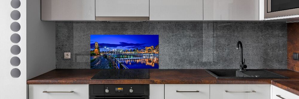 Panel dekor szkło Wrocław nocą