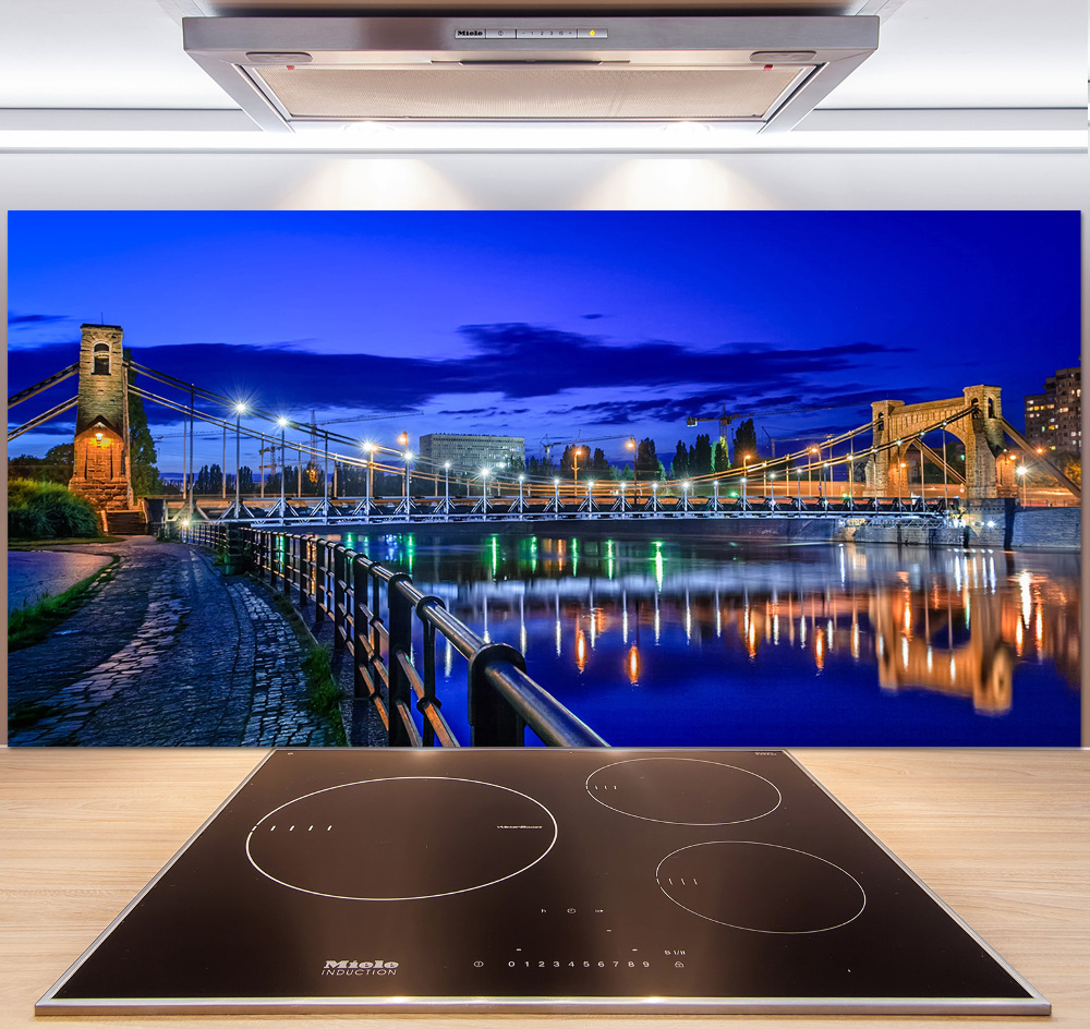 Panel dekor szkło Wrocław nocą