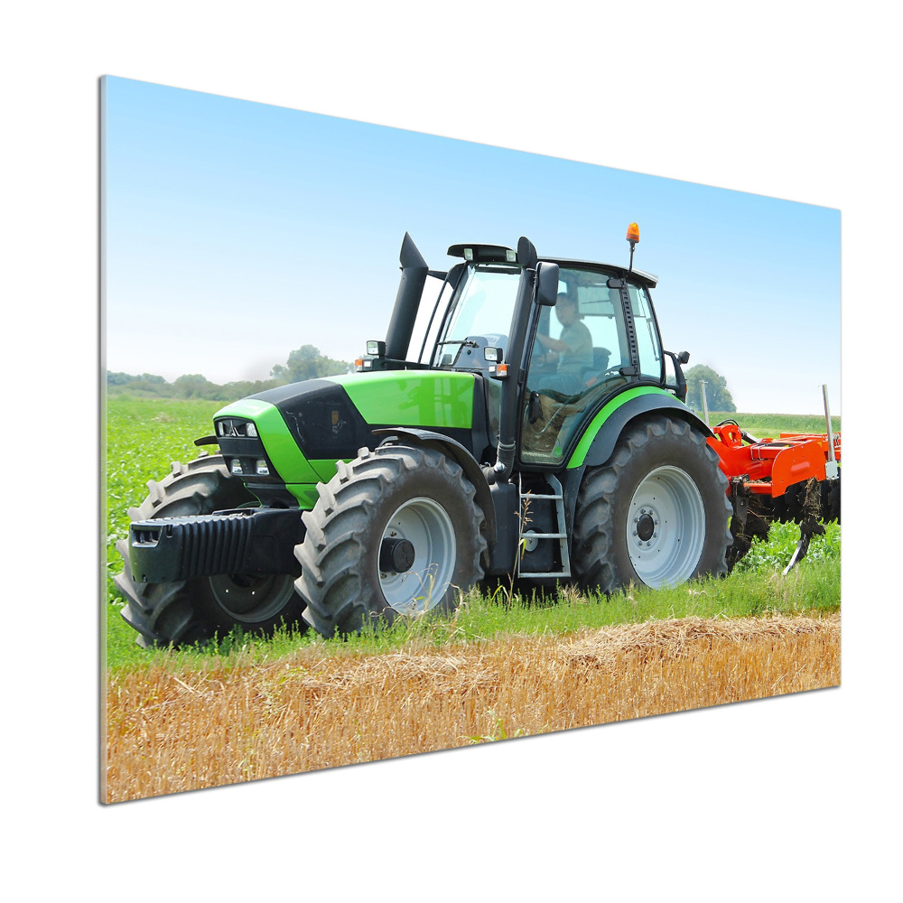 Panel do kuchni Traktor na polu