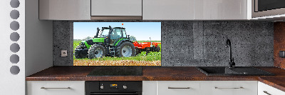 Panel do kuchni Traktor na polu