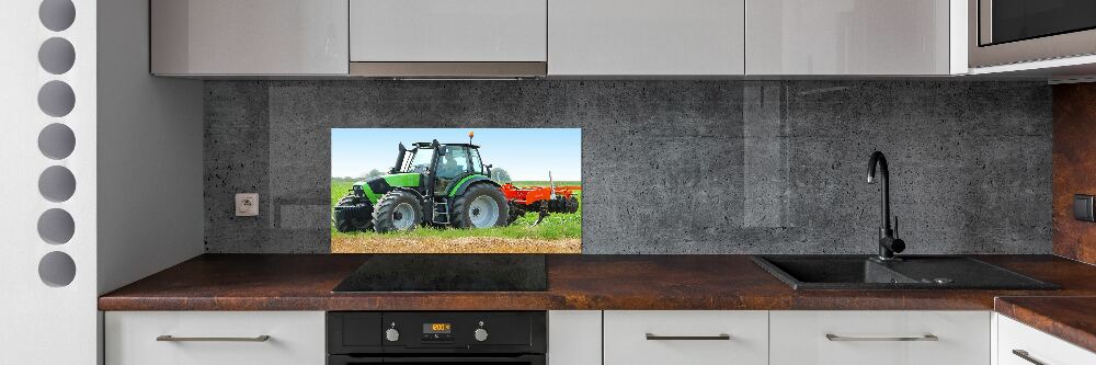 Panel do kuchni Traktor na polu
