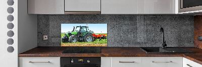 Panel do kuchni Traktor na polu