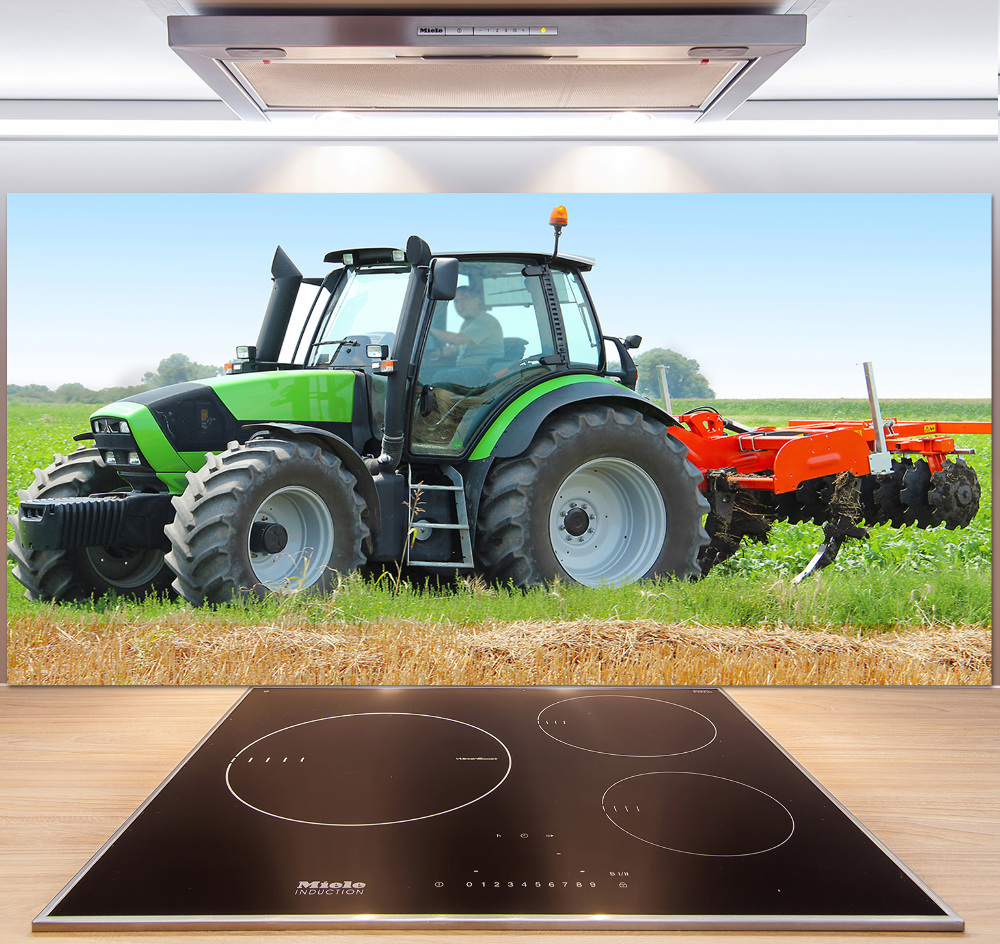 Panel do kuchni Traktor na polu