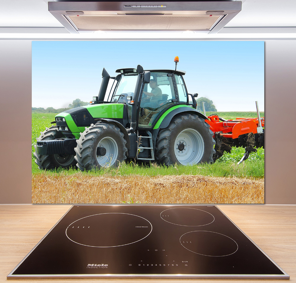 Panel do kuchni Traktor na polu