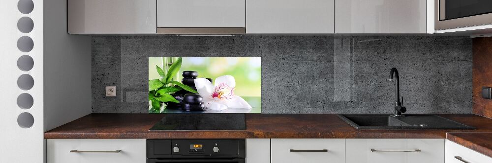 Panel między meble w kuchni Orchidea