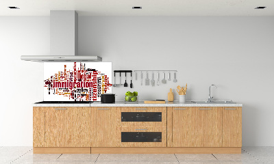 Panel między meble w kuchni Imigracja
