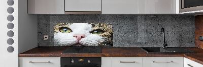 Panel do kuchni Zielone kocie oczy