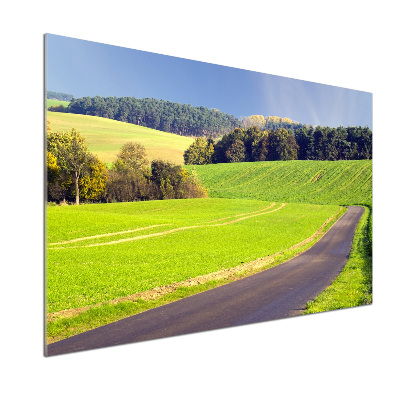 Panel dekor szkło Polna droga