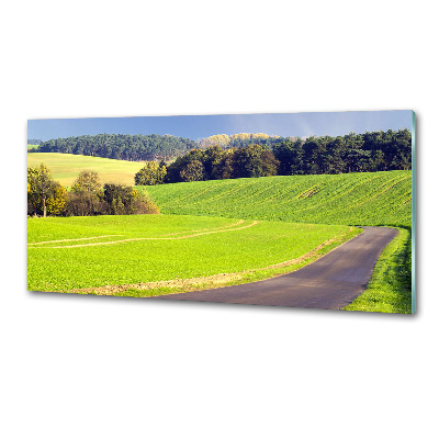 Panel dekor szkło Polna droga