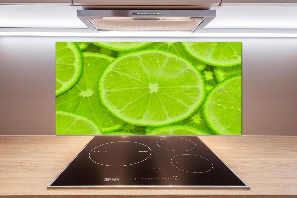 Panel szklany do kuchni Limonki