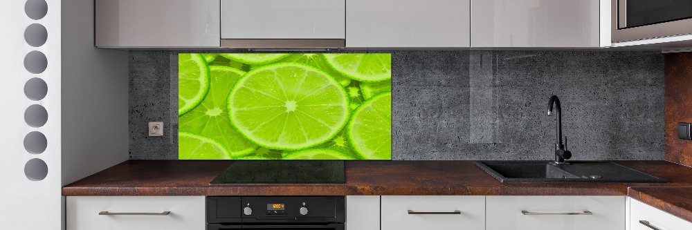 Panel szklany do kuchni Limonki