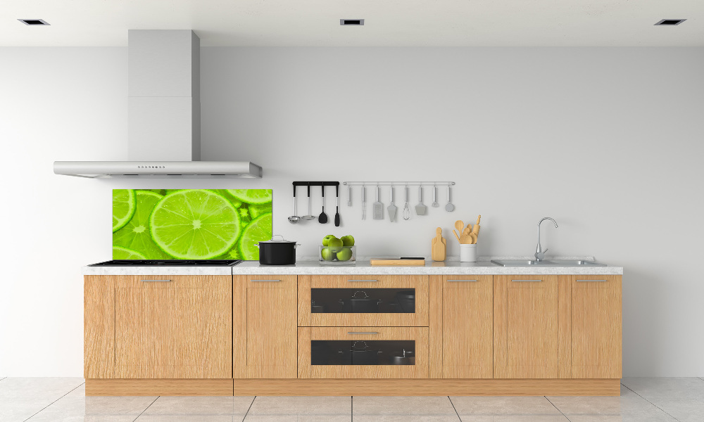 Panel szklany do kuchni Limonki