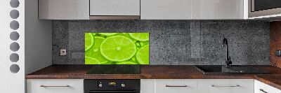 Panel szklany do kuchni Limonki