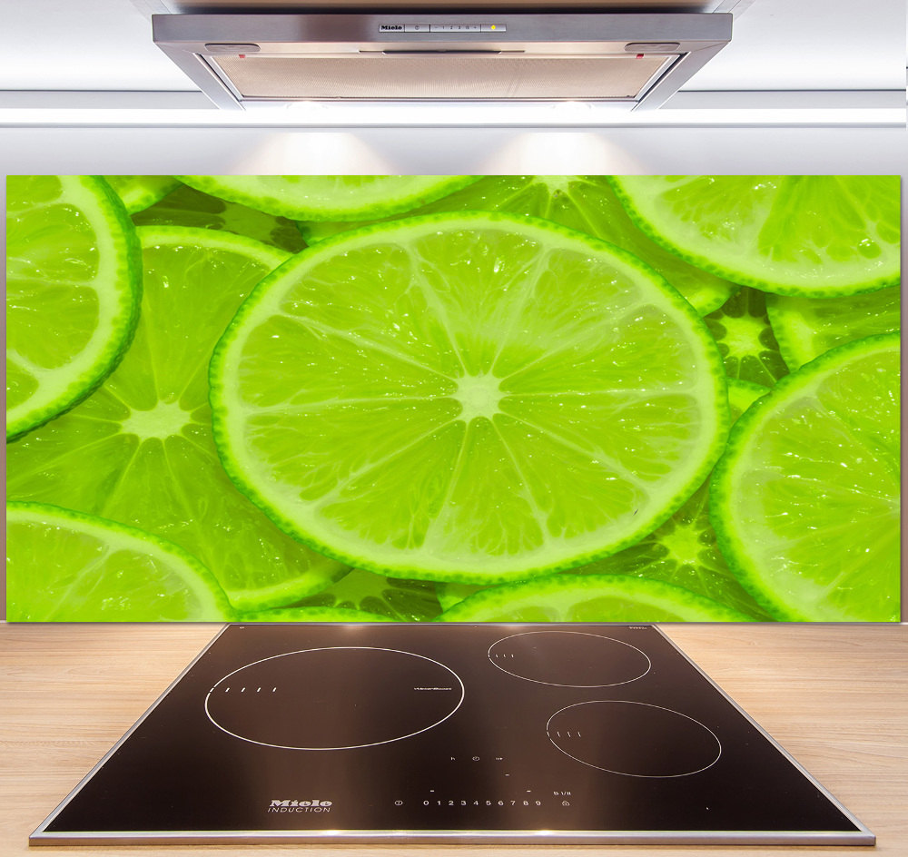 Panel szklany do kuchni Limonki