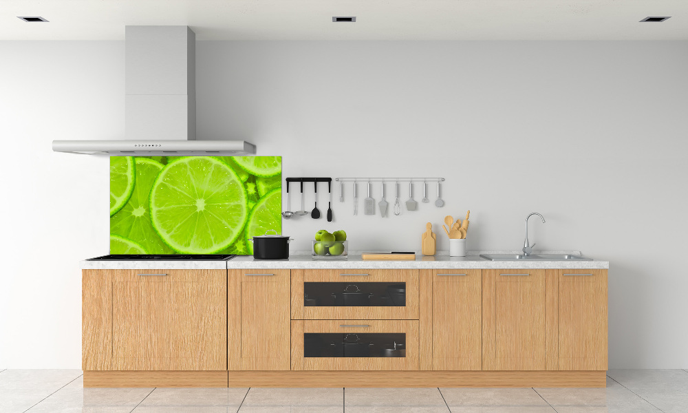 Panel szklany do kuchni Limonki